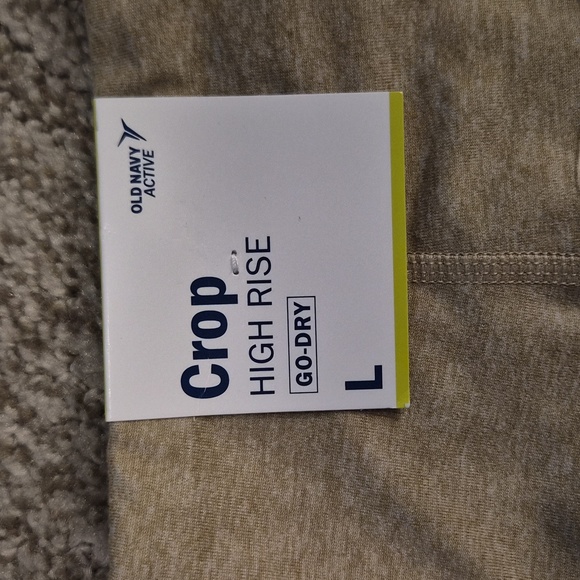 Old Navy Cropped Leggings in Blue and Tan - Picture 3 of 4